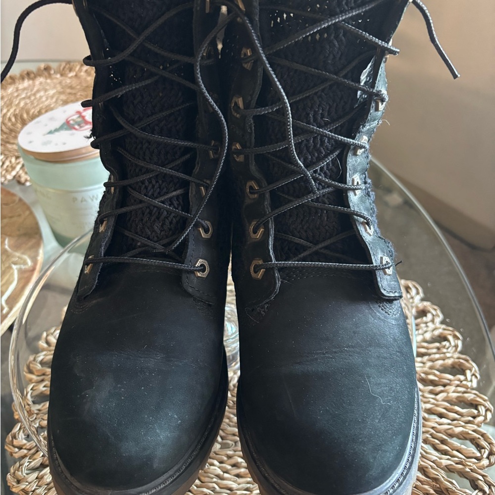 Timberland Black Lace Up Boots